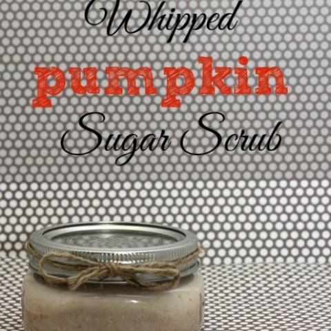 Whipped pumpkin sugar scrub recipe.