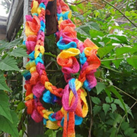 Braided Sashay Scarf - No Sew crochet pattern