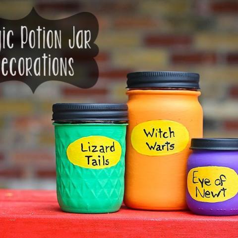 Magic Potion Jar Decorations