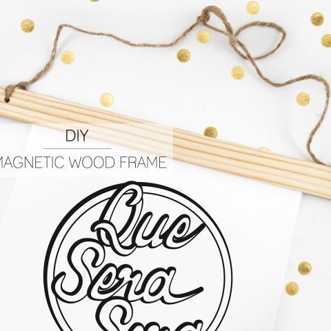 DIY Magnetic Wood Frame