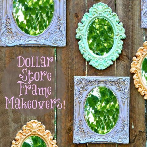 Chalky Finish Dollar Store Frames
