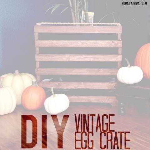 DIY Vintage Egg Crate
