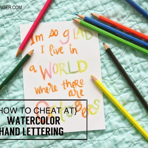 Watercolor Hand Lettering