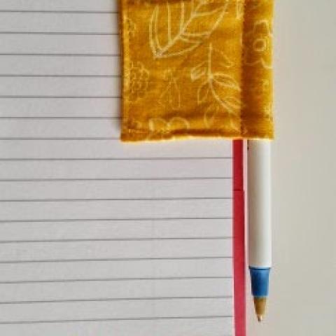 magnetic bookmark and pen holder