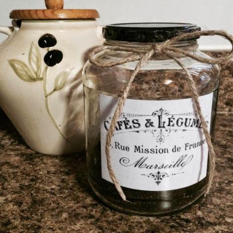 Upcycle: Pickle Jar Turned Vintage French Coffee or Food Storage