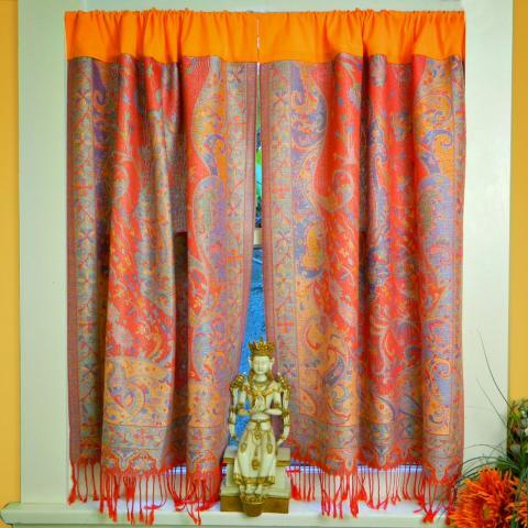No-Sew Boho Curtains