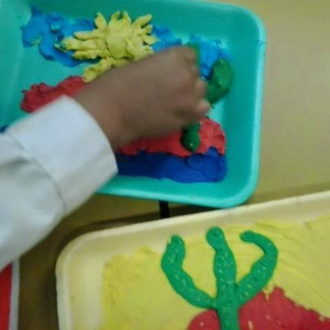 Paisaje con plastilina