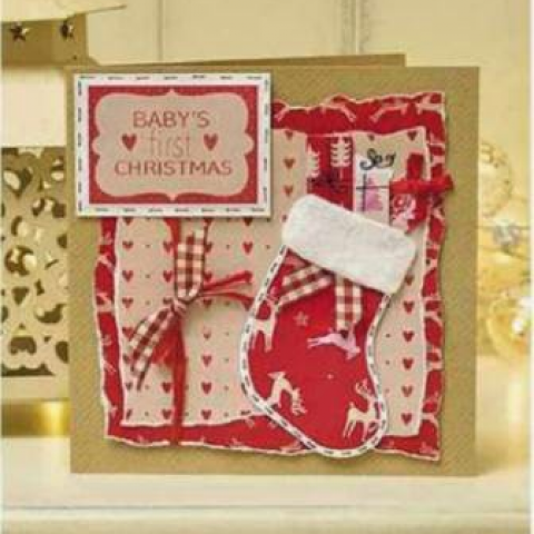 How to make babyâ€™s first Christmas card