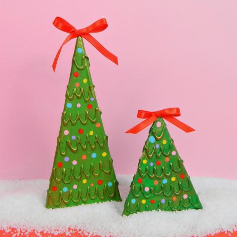 Cardboard Christmas Trees