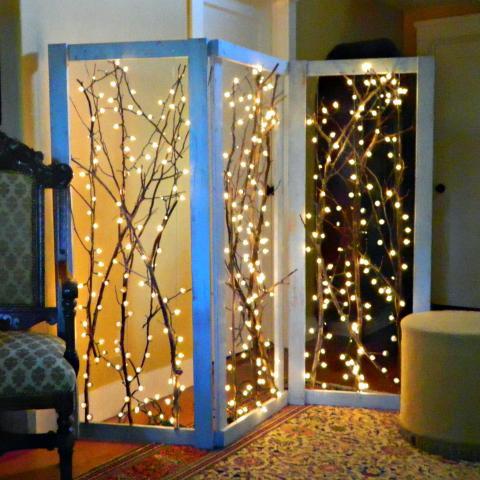 Twinkling Branches Room Divider