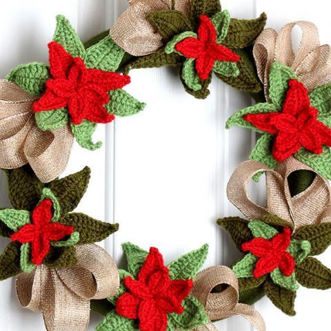 Free Crochet Poinsettia Pattern