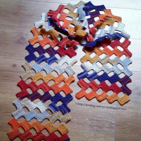 Free Knitting Pattern: Little Rectangles Summer Scarf