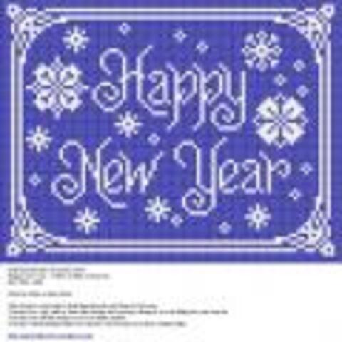 Happy New Year Cross Stitch