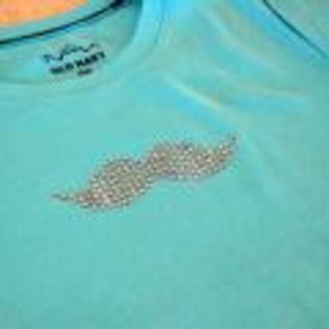 Sparkly Moustache Shirt