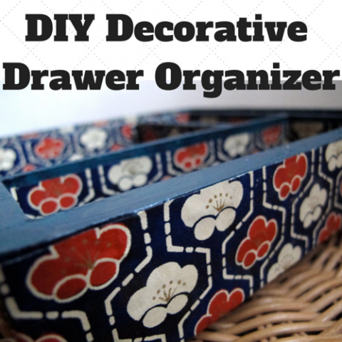 DIY: Decorative Drawer Organizer with Japanese Paper | Kiku Corn