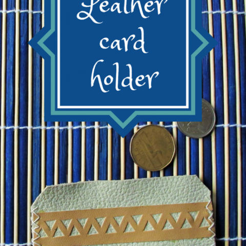 DIY: Leather Card Holder | Kiku Corner