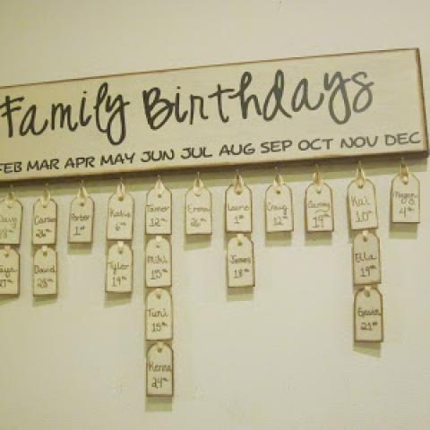 DIY Birthday Board