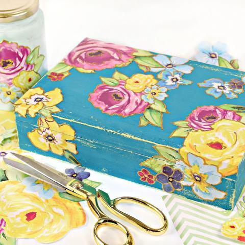 Decoupage Gift Box DIY