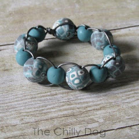 The Chilly Dog: Tutorial: Leather and Clay Bead Bracelet