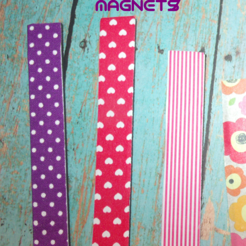 DIY Washi Tape Magnets