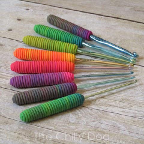 The Chilly Dog: Clay Tutorial: Crochet Hook Handles