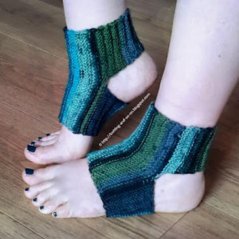 Sideways Yoga Socks