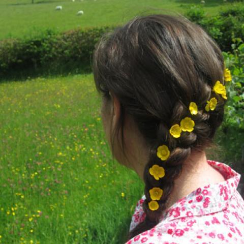 Pretty flower braid