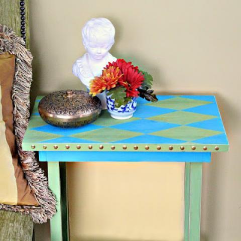 No Nails Harlequin Table