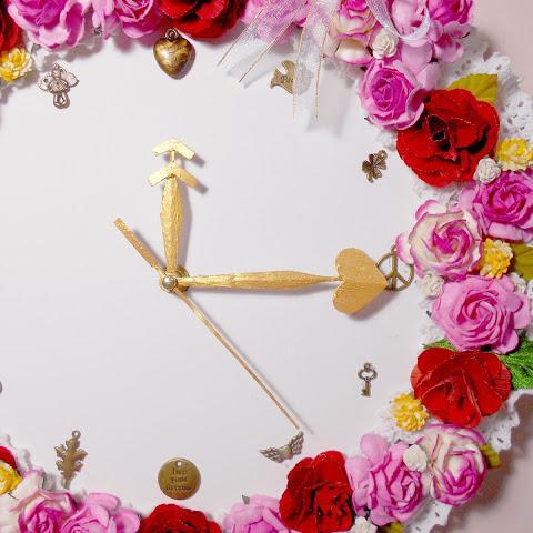 Room Decor DIY - Floral Wall Clock