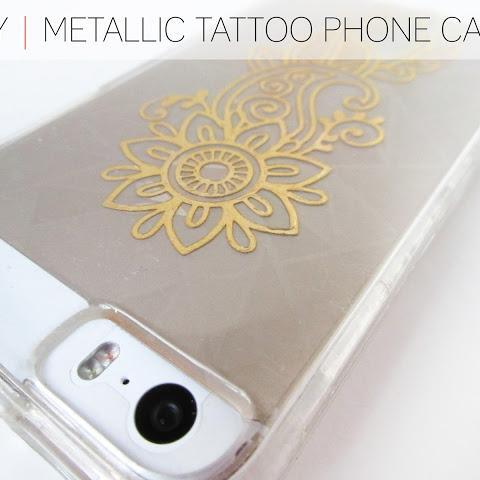 DIY Metallic Tattooed Phone Case