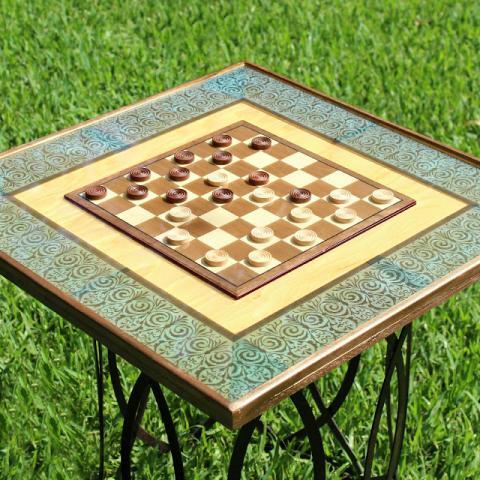 Super High Gloss Resin Game Table