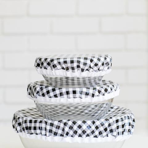 DIY Reusable Oilcloth Bowl Covers