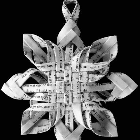 DIY Swedish Advent Stars from Recycled Book Pages