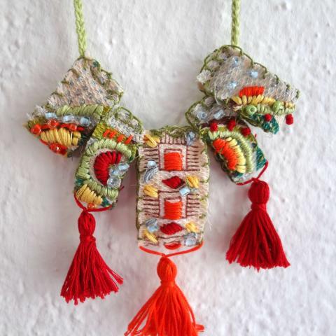 Embroidered Macedonian-Inspired DIY Necklace