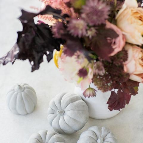 DIY Concrete Pumpkins