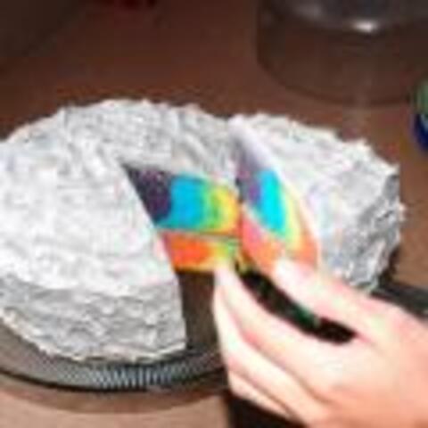 How to make a rainbow cake!