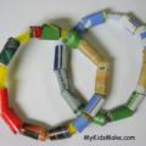 Magazine Bead Bracelets