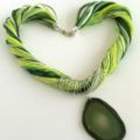 Agate Slice Necklace