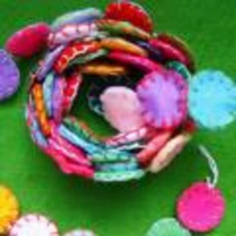 Felt Circles Garland