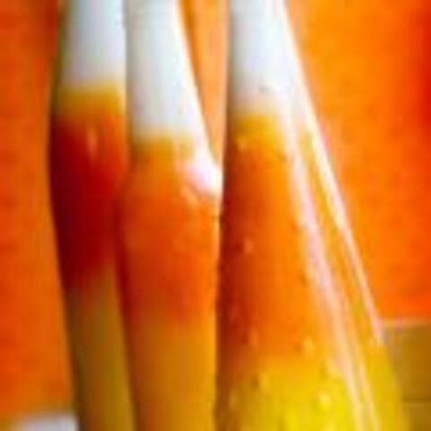 Candy Corn Bottle Vases