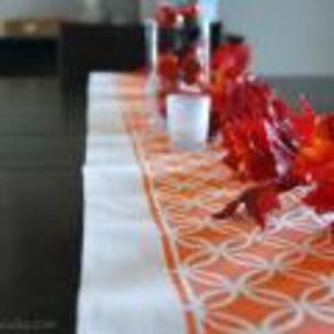 Fall Painted Table Runner