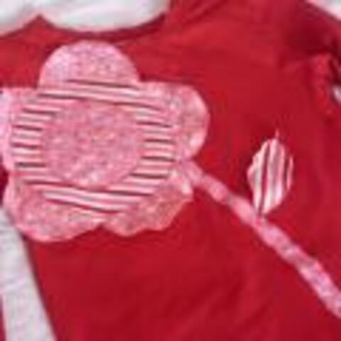 3D Flower Tshirt Refashion Tutorial