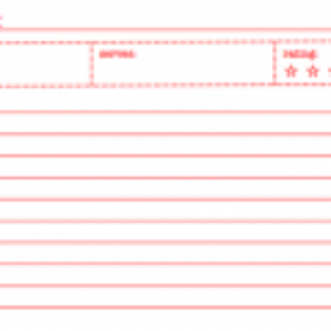 Printable recipe card