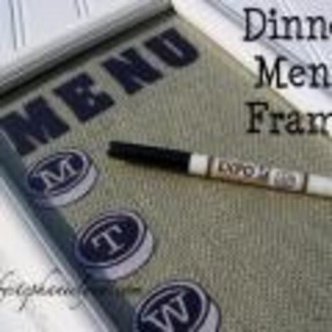 Erasable Dinner Menu Frame