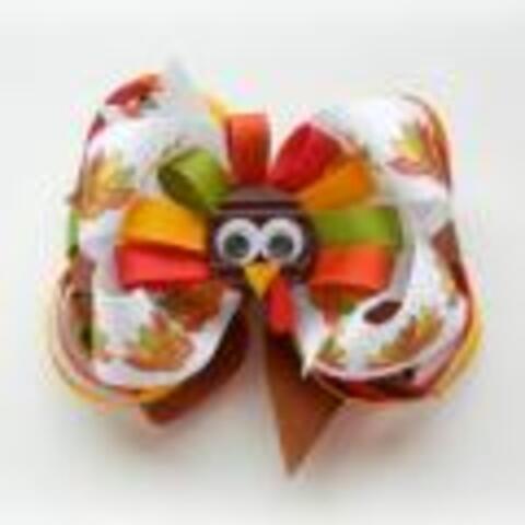 Thanksgiving Turkey Bow