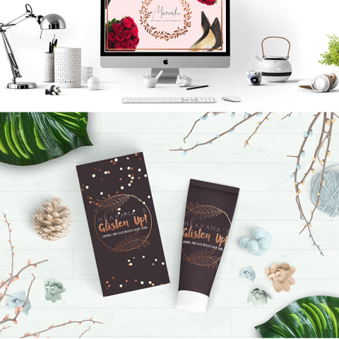 Free rose gold wreath images