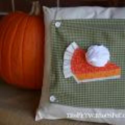 Pumpkin Pie Panel Pillow Pattern