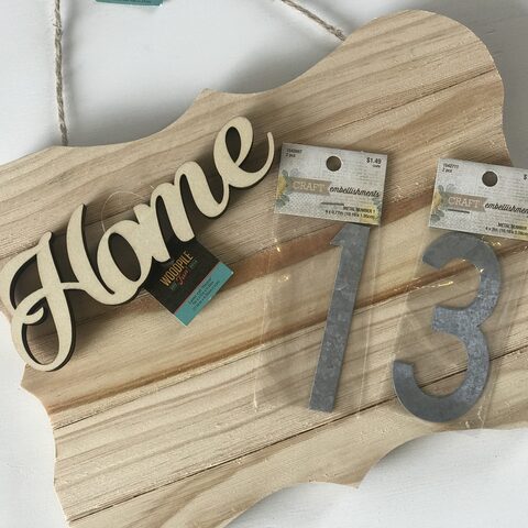 DIY Home Address Sign