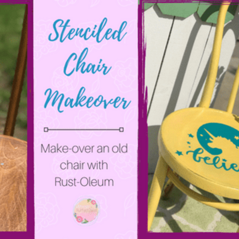 Stenciled Chair Makeover