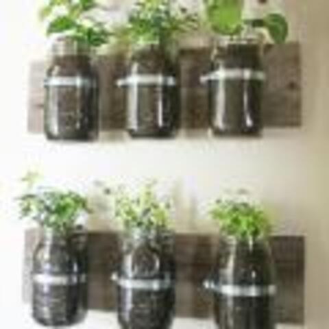 Mason Jar Bathroom Organizer